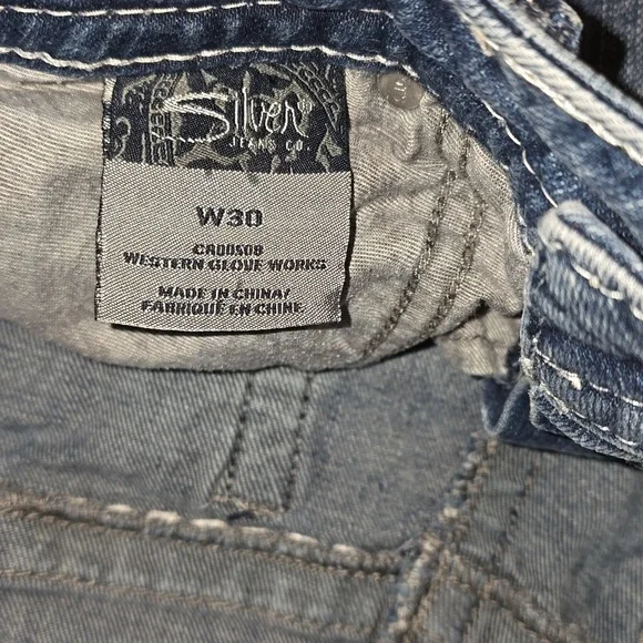 Womens silver brand jean shorts - Picture 3 of 4